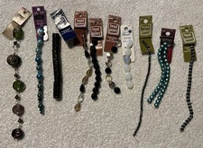 Glass Beads Jewelry Making Lot Of 10 Mixed Styles Strands