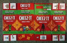 Lot Of 2 Empty Cheez-It Boxes with Minecraft Graphics 2023 Wal-Mart Exclusive