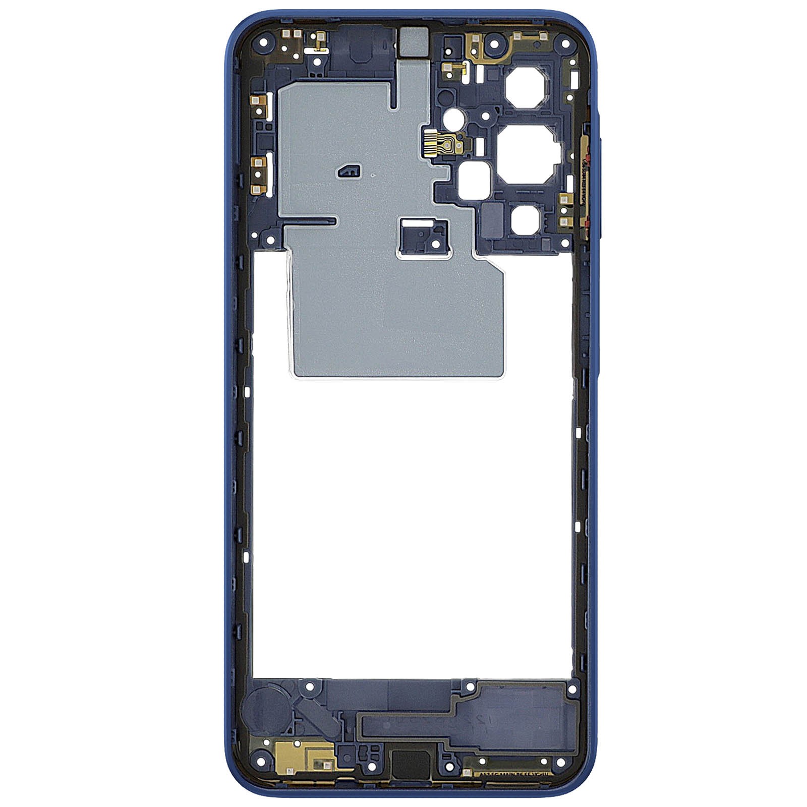 Châssis Galaxy A17 5G bleu nuit Clappio avec supports internes ajustés