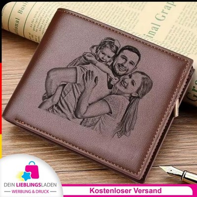 Personalisierte Geldbörse mit Foto & Namen, Edles Geschenk Geburtstag DIY