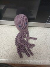 Crochet Purple Octopus - Handmade