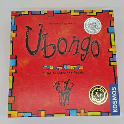 Ubongo Geometric Puzzle Board Game By Thames & Kosmos 2015 100% Complete EUC
