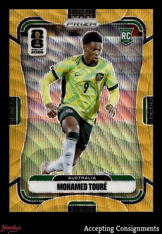 2026 Panini Prizm World Cup Prizms Gold Wave #138 Mohamed Toure 09/10 AUSTRALIA