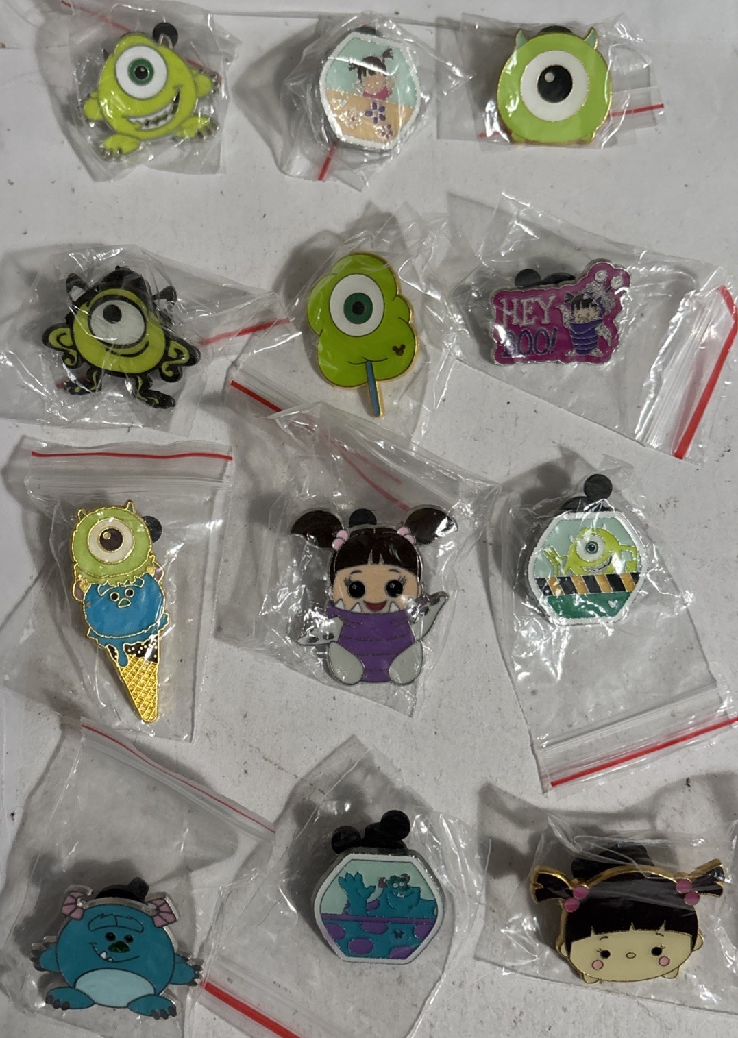 Disney Monster's Inc Pixar Pin Lot of 12