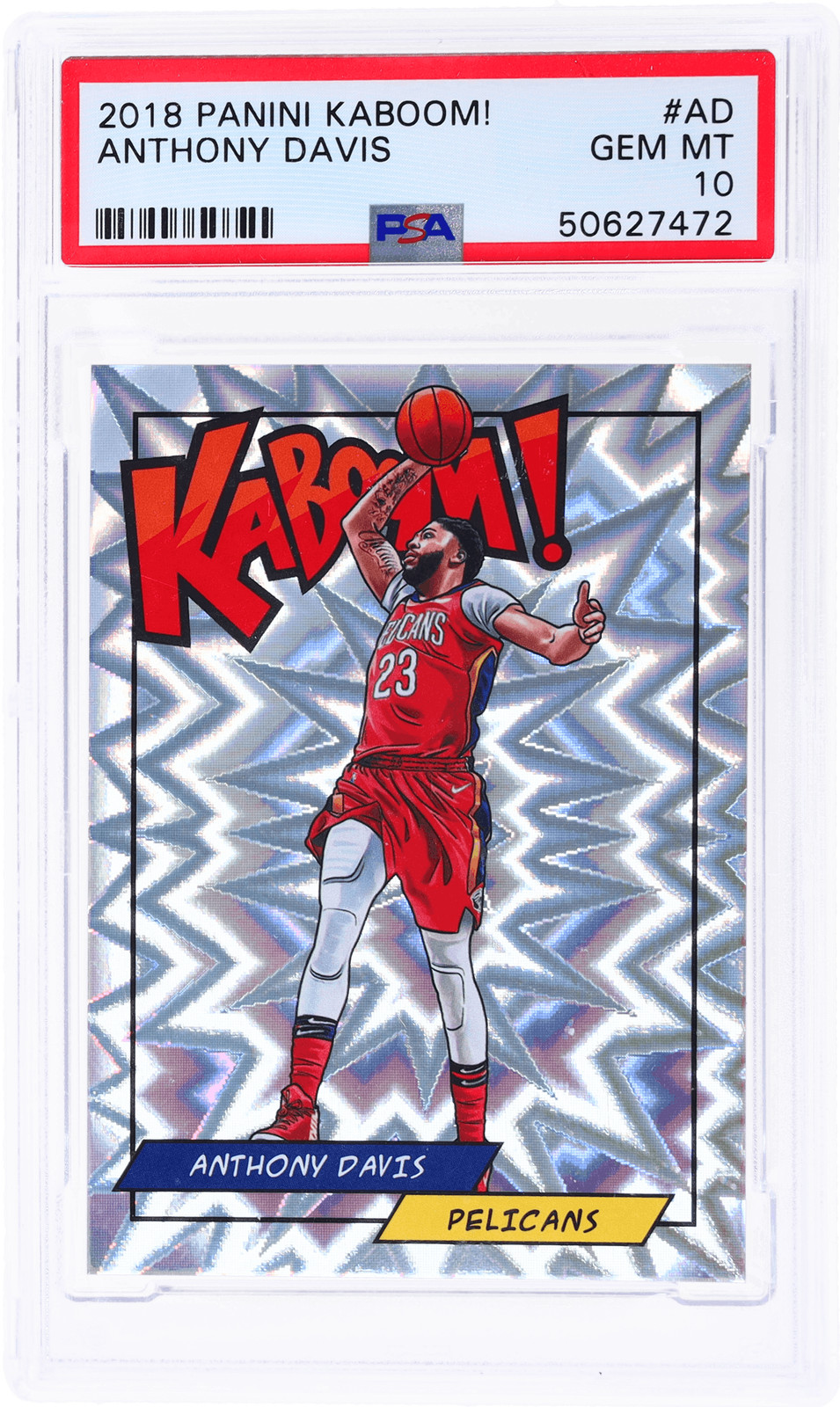 2018 Panini Kaboom! Anthony Davis #K-AD PSA 10