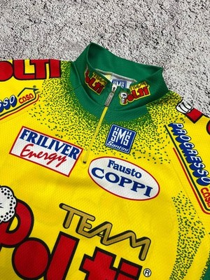 Team Polti Cycling Jersey Santini SMS Fausto Coppi Full Print Size