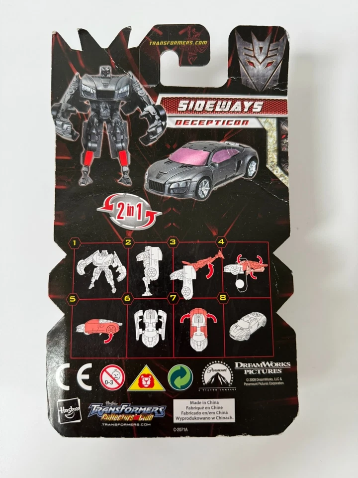 Transformers Revenge of the Fallen Sideways Decepticon 2" Action Figure - 2008 - Image 2 of 4