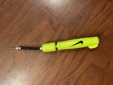 Nike Essential Ball Pump - Volt Neon Yellow - Compact Dual-Action with Needle