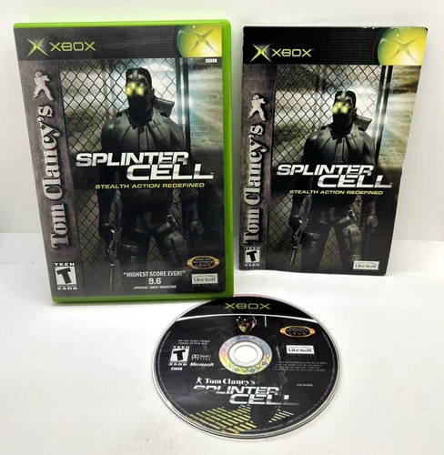 Tom Clancy’s Splinter Cell: Stealth Action Redefined Xbox Original OG CIB. TESTD