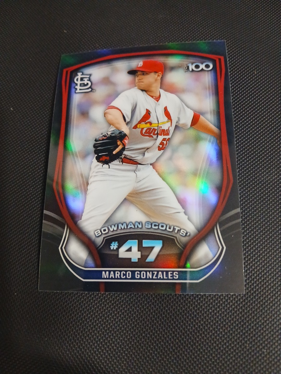 2015 Bowman Chrome Bowman Scouts Top 100 #BTP47 Marco Gonzales - Cardinals