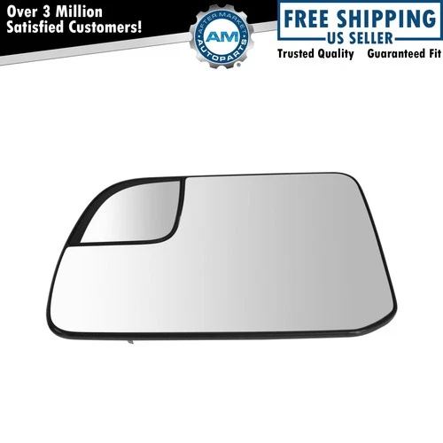 OEM Mirror Glass Power Heated with Spotter Glass & Backing LH for Ford Lincoln