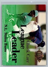 1994 Ultra Baseball League Leaders #8 Chuck Carr - VG - Florida Marlins
