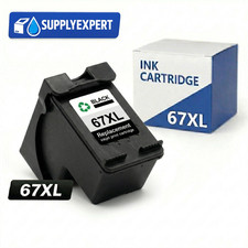 1PK 67XL Black Ink Cartridge Compatible for HP DeskJet 2700e 2755e