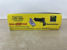 Dual Shock Light Gun w/ Pedal & Box - For Sega Saturn/Playstation 1 Guncon Games