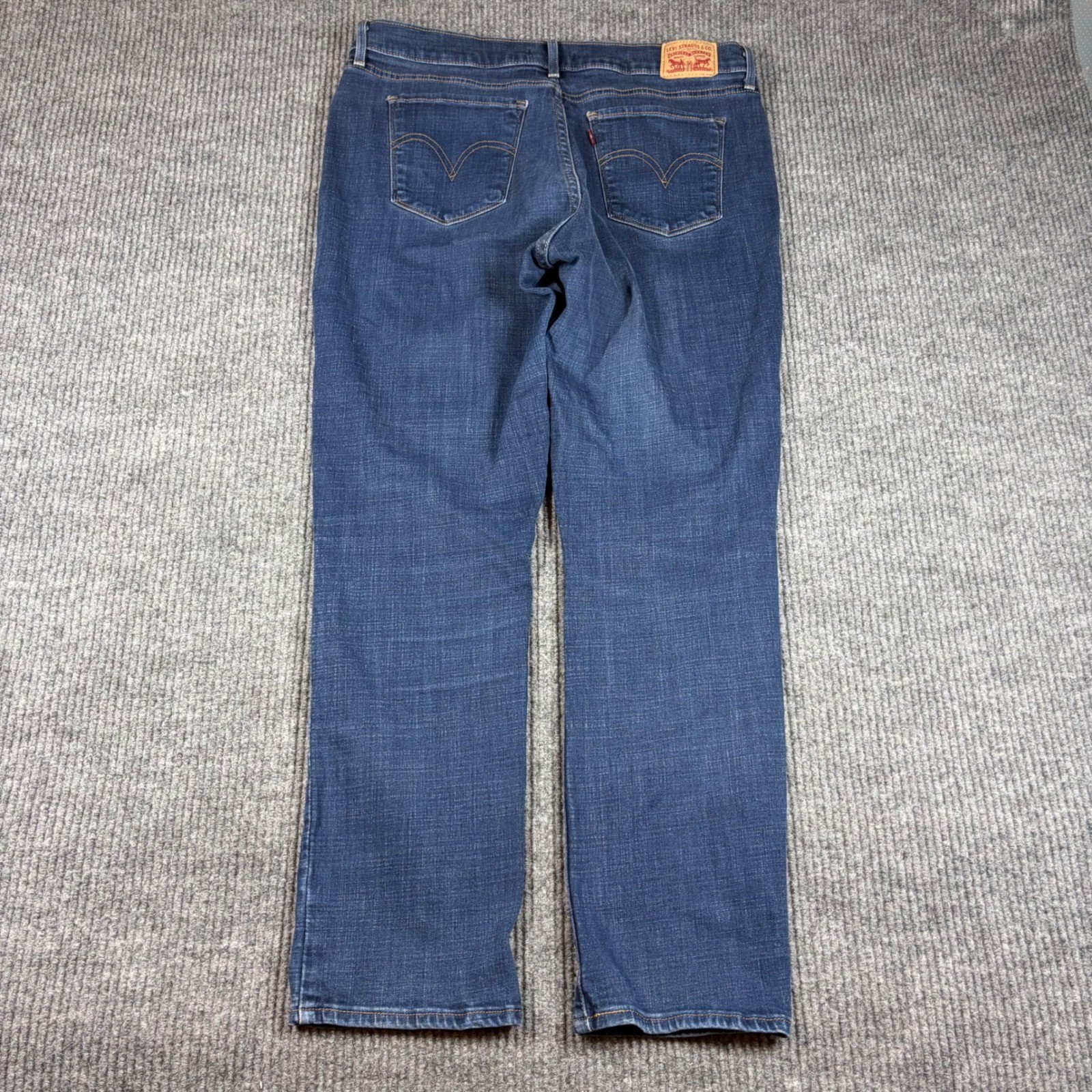Levis Classic Straight Leg Jeans Womens 14M W32 L30 Blue Denim 39250-0002
