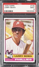 1976 TOPPS #145 LARRY BOWA PSA 9