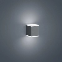 LED AußEnwandleuchte Kibo, IP54, Up/Down, Eckig, 11W 3000K 520Lm, Acryl Weiß / A