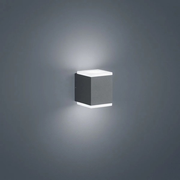 LED AußEnwandleuchte Kibo, IP54, Up/Down, Eckig, 11W 3000K 520Lm, Acryl Weiß / A-image