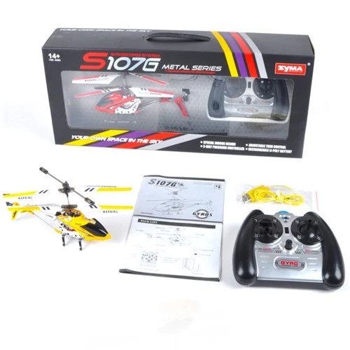 Syma S107G 3.5Ch Remote Control Led Light Rc Helicopter With Gyro - image 4 of 4