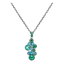 Konplott Kette Water Cascade Grün green antik Silber Halskette