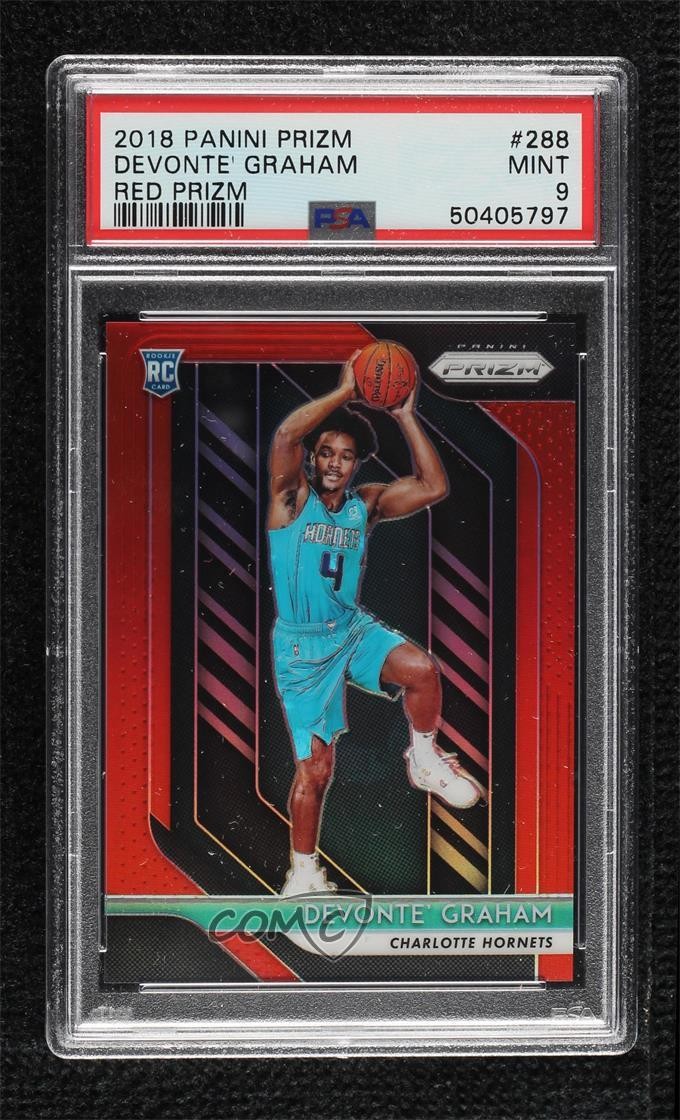 2018-19 Panini Prizm Red 73/299 Devonte' Graham #288 PSA 9 MINT Rookie RC w7e