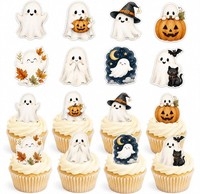 Essbare Geist Tortendeko Halloween Muffin Deko 48 StüCk 8 Stile