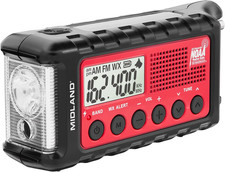 - ER310, Emergency Crank Weather AM/FM Radio - Multiple Power Sources, SOS Emerg