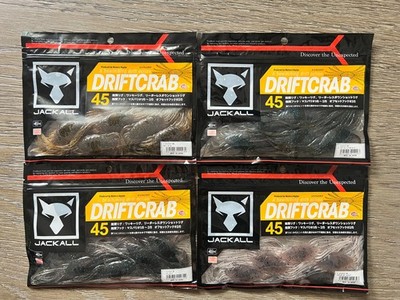 JACKALL Drift Crab 45 JDM Crab Soft Plastic Fishing Lures Choose Color