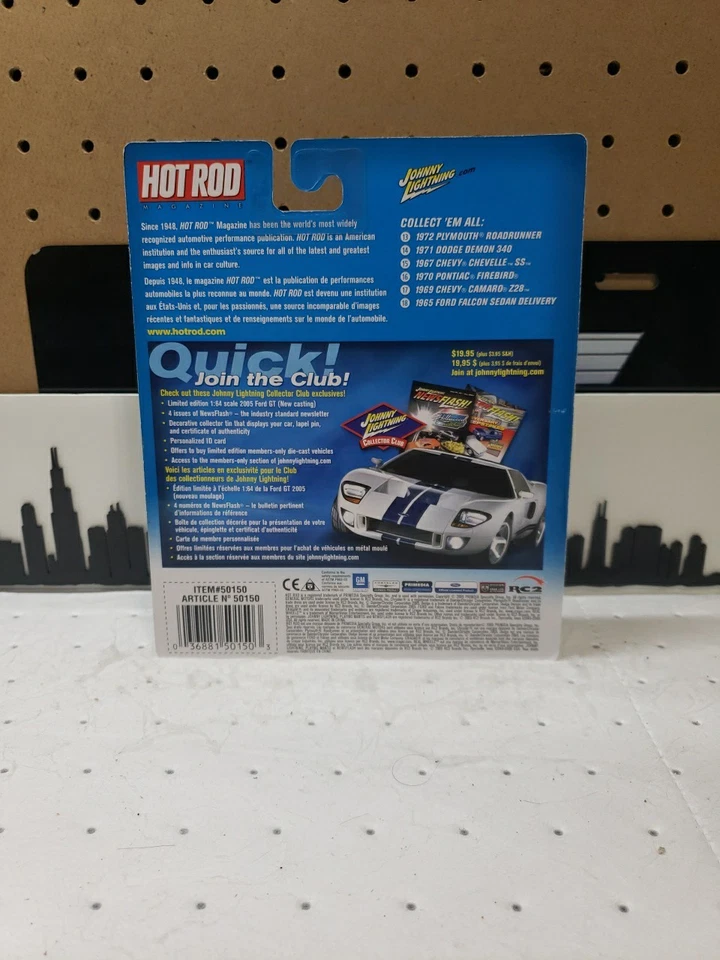 Johnny Lightning White Lightning 1971 Dodge Demon 340 Hot Rod Magazine Cover Car - Image 3 of 3