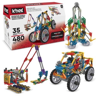 KNEX - Adventure Wheels Building Set - 480 Pieces‚ STEM Building