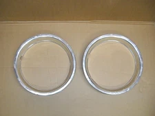 (2) Oldsmobile Trim Rings Pair 14" Super Stock Rally Wheel