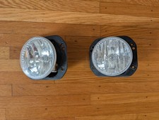 Jeep Jl Wrangler Halogen Fog Lights Front Plastic Bumper Pair 2018-2023