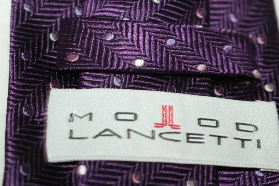 LANCETTI Silk tie Made in Italy F83542 - Image 4 of 4