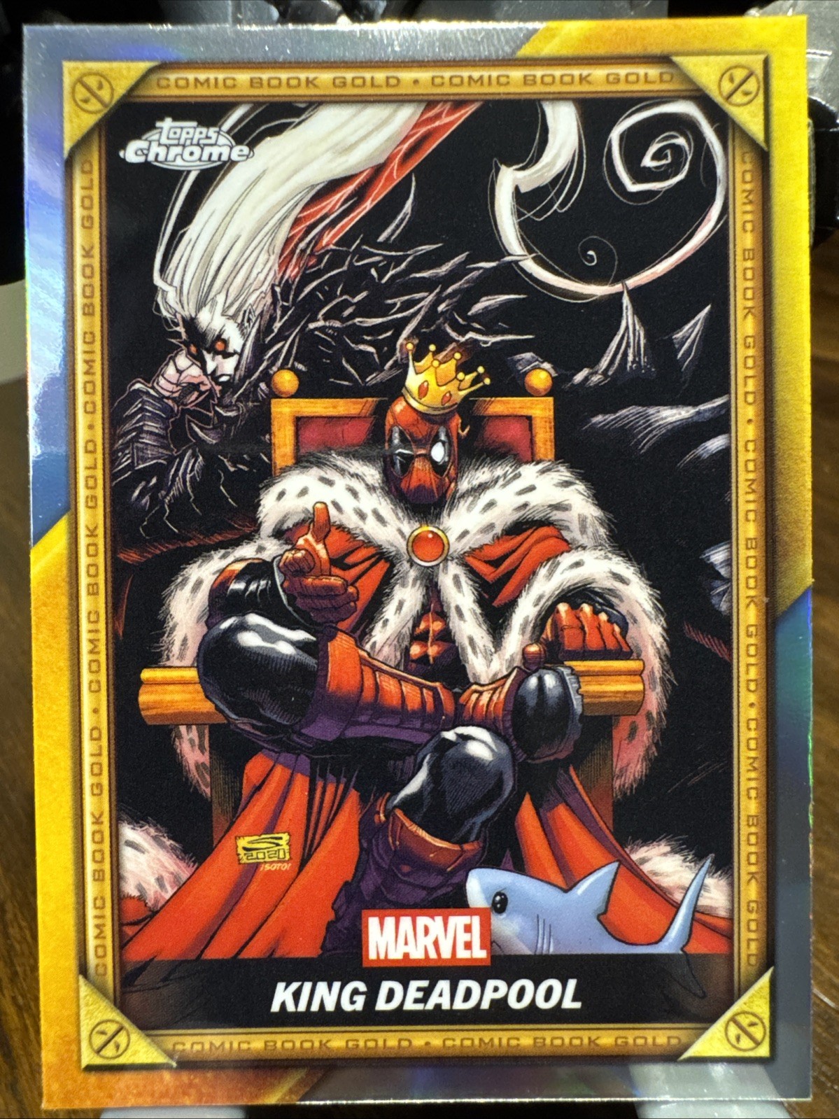 2025 Topps Chrome Deadpool #CB-23 Comic Book Gold Card: King Deadpool