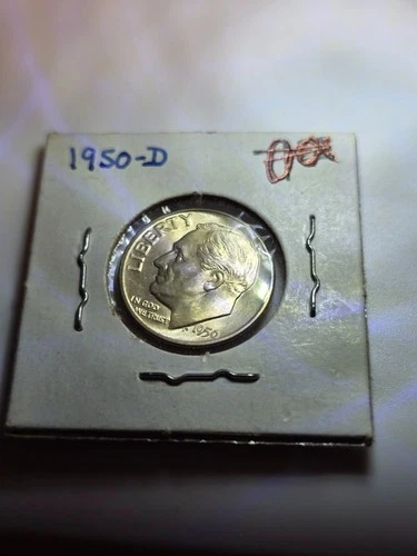 1950-D 10C Roosevelt Dime Excellent Condition