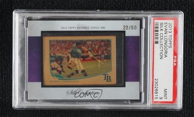 2013 Topps Silk Collection 23/50 Evan Longoria PSA 9 MINT 9d9