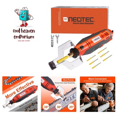 Electric Chainsaw Sharpener Kit On-Saw Quick Sharpening Tool with Angle Guide...