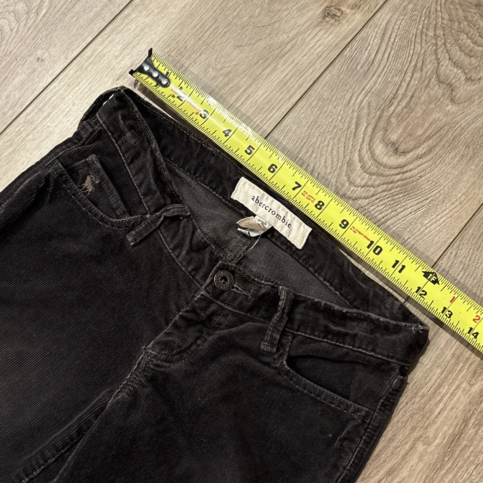 Abercrombie Niñas Tiro Alto Acampanado Marrón Cordones Niña 12S Elástico De Colección Foto 2 de 4