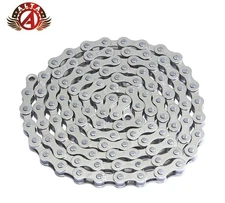 YBN ALTA BMX 1/SPEED STEEL CHAIN 1/2X1/8X112 IN CHROME