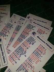 Mint Roster Packet NFL Teams 1979 Atari Sports  Complete Set 2600 nes football