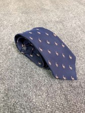 Vintage Polo Ralph Lauren Men's Silk All Over Print Pony Tie Made In Italy 57"