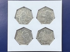 Paddington Bear 50p Collection - Full Set of 4 Circulated UK Coins (2018 2019)