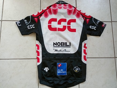 MAILLOT CYCLISTE VELO DESCENTE UCI CSC NOBILI SKODA TAILLE M/3 TBE - Foto 3 di 3