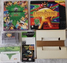 EarthBound Super Nintendo Complete CIB w/Guide Scratch-N-Sniff Cards SEE VIDEO