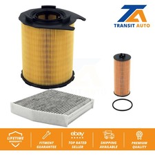 Air Cabin Engine Cartridge Oil Filters (3 Total) Kit For Mercedes-Benz CLA45 AMG