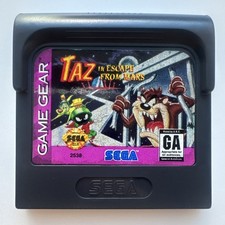Taz in Escape from Mars Sega Game Gear Cartridge Tested