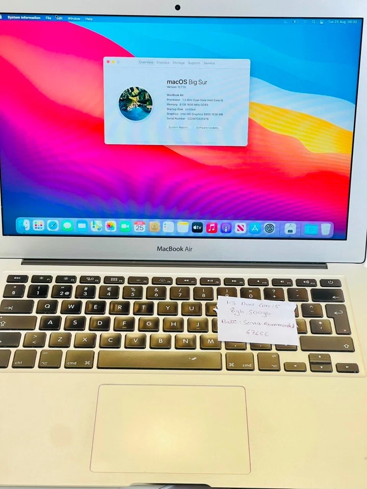Apple MacBook Air 13" 2017 · i5 · 8GB · 500GB, photo 1 of 3