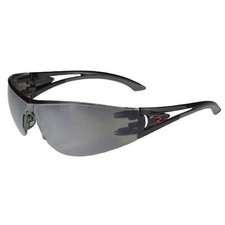 Radians Optima Safety Glasses Black Frame and Silver Mirror Lens