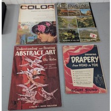 16pcs Vintage Walter T Foster Art Books How to Draw Paint Oil Abstract Portraits