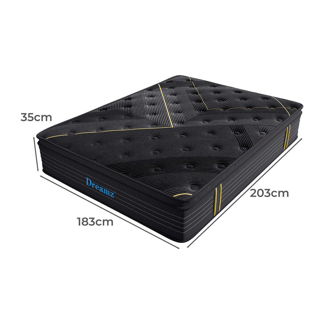 NNEIDS Dreamz Spring Mattress Bamboo Euro Top King